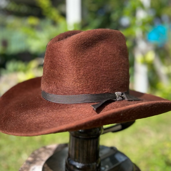 Vintage Stetson Grizzly American made cowboy hat 7 1/8 long...